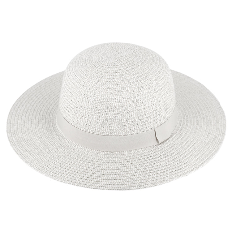 Fiebig Papierhut Glocke melange gleichfarbiges Ripsband Weiss