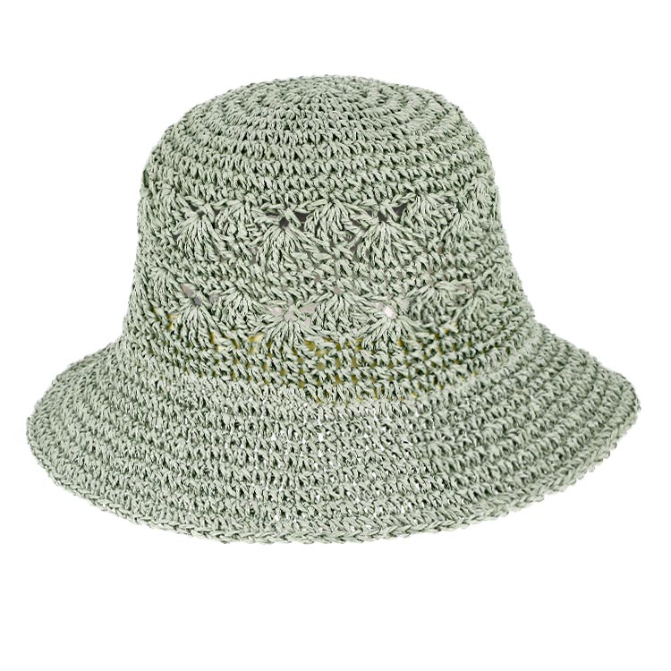 Fiebig Papierhut Glocke Crochet mit Muster Salbei
