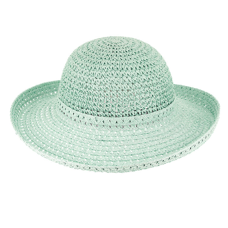 Fiebig Papierhut Glocke Kopfteil Crochet mit Aufschlag uni Menthol