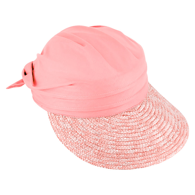 Fiebig Visor Stroh mit Stoffkrone – Malve