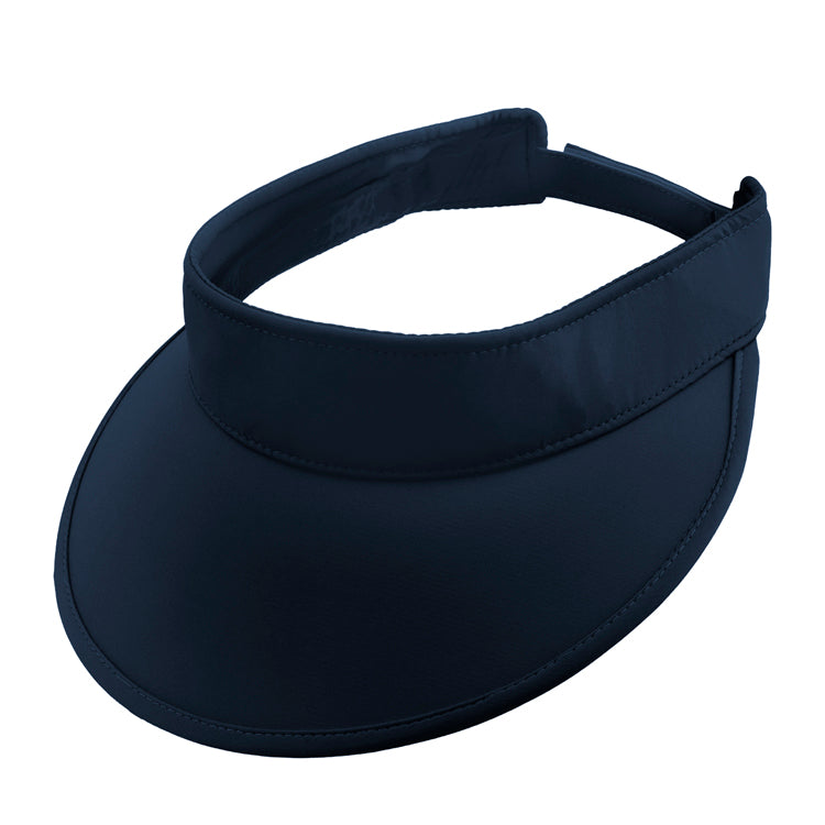 Fiebig Visor Baumwolle großes Schild uni Marineblau