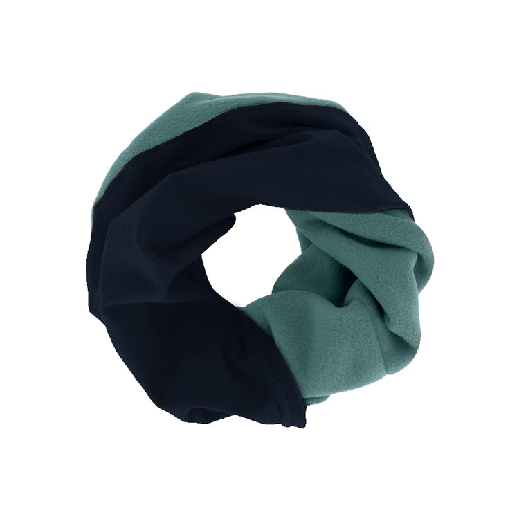 Fiebig Halswärmer Jersey und Fleece zweifarbig – Jeansblau
