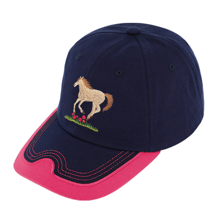 Fiebig Baseball Cap zweifarbig mit Stickerei UV Schutz Fuchsia – Gesamtansicht