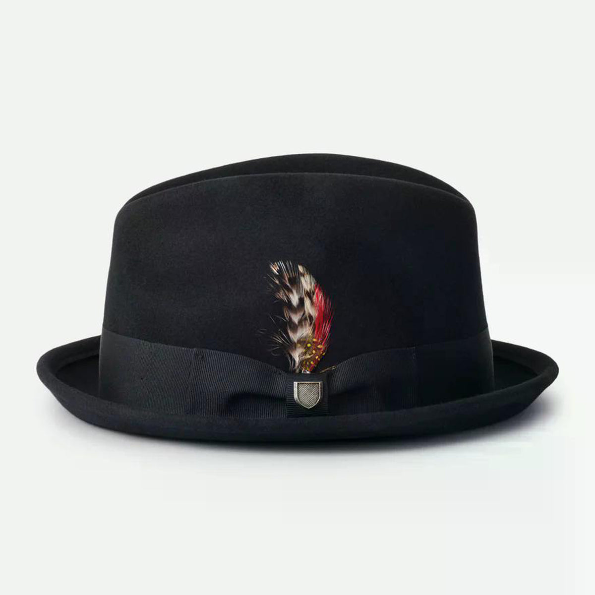 Brixton Wollfilzhut Gain Fedora Schwarz